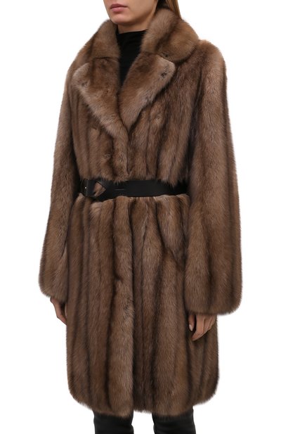 Шуба из меха соболя YVES SALOMON, арт. 20WYM42797ZICV, фото 3