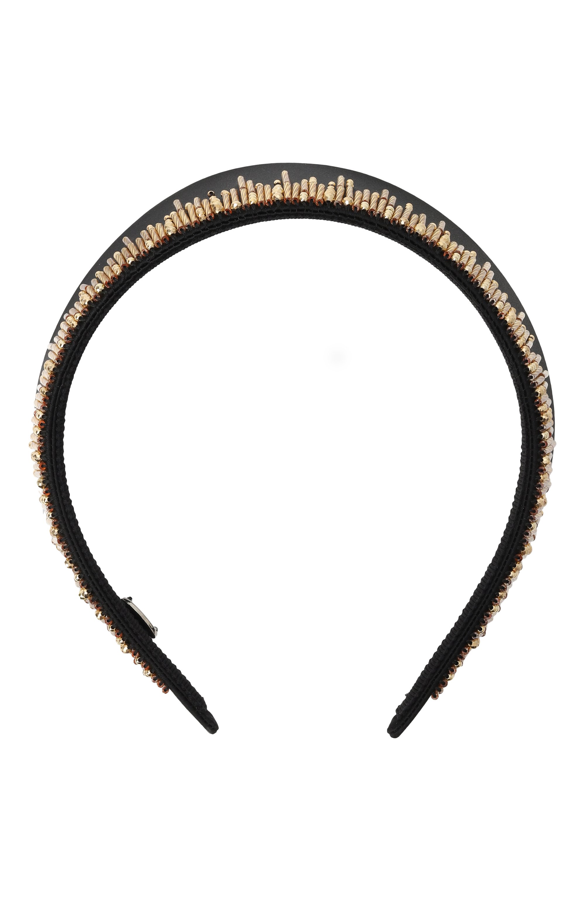 Кокошник PANFIL черного цвета по цене 30000 руб., арт. 0-KOK-GST, фото 1 Кокошник PANFIL, арт. 0-KOK-GST, фото 1