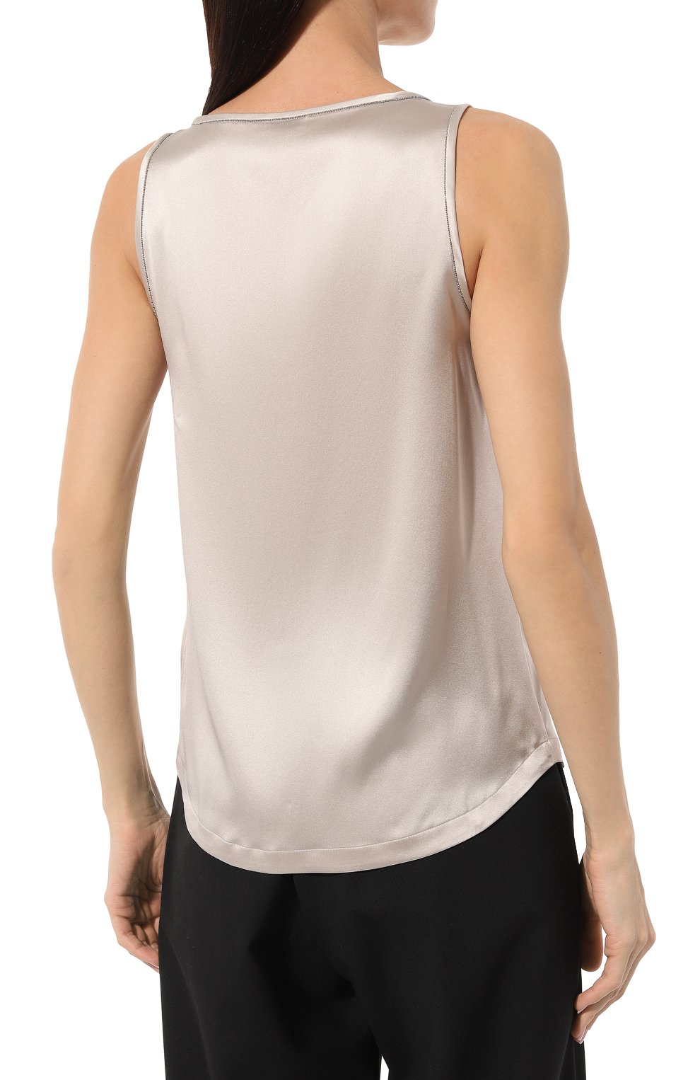 Шелковый топ BRUNELLO CUCINELLI, арт. M0C59B1009, фото 4