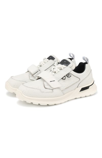 Кожаные кеды PRADA, арт. 2EG266-QT5-F0009, фото 1