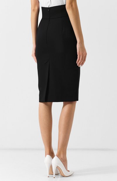 Шерстяная юбка-карандаш с завышенной талией ALEXANDRE VAUTHIER, арт. 183SK900 0376, фото 4