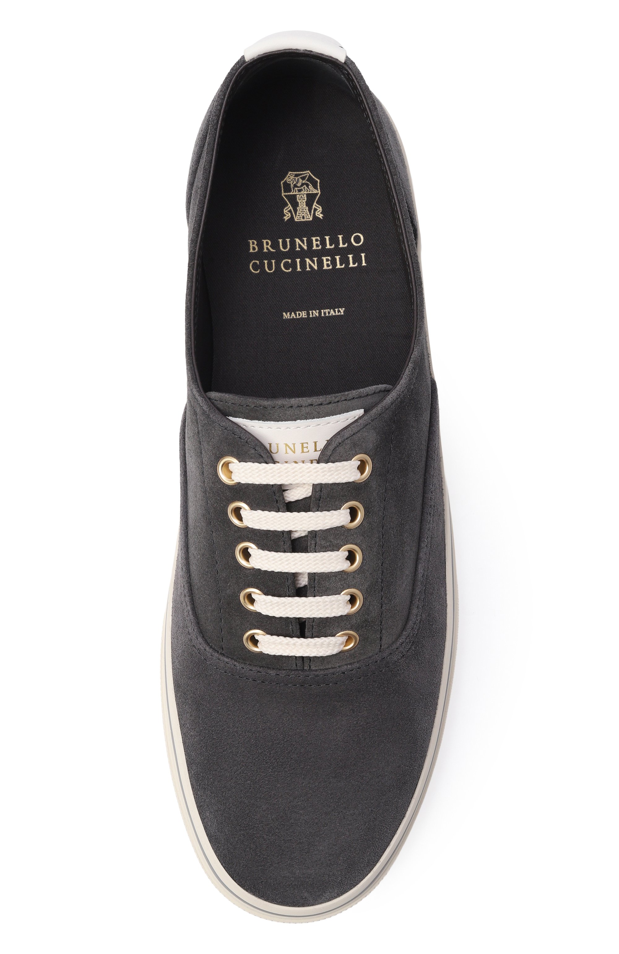 Замшевые кеды BRUNELLO CUCINELLI серого цвета по цене 141000 руб., арт. MZUPIGZ334, фото 5 Замшевые кеды BRUNELLO CUCINELLI, арт. MZUPIGZ334, фото 5