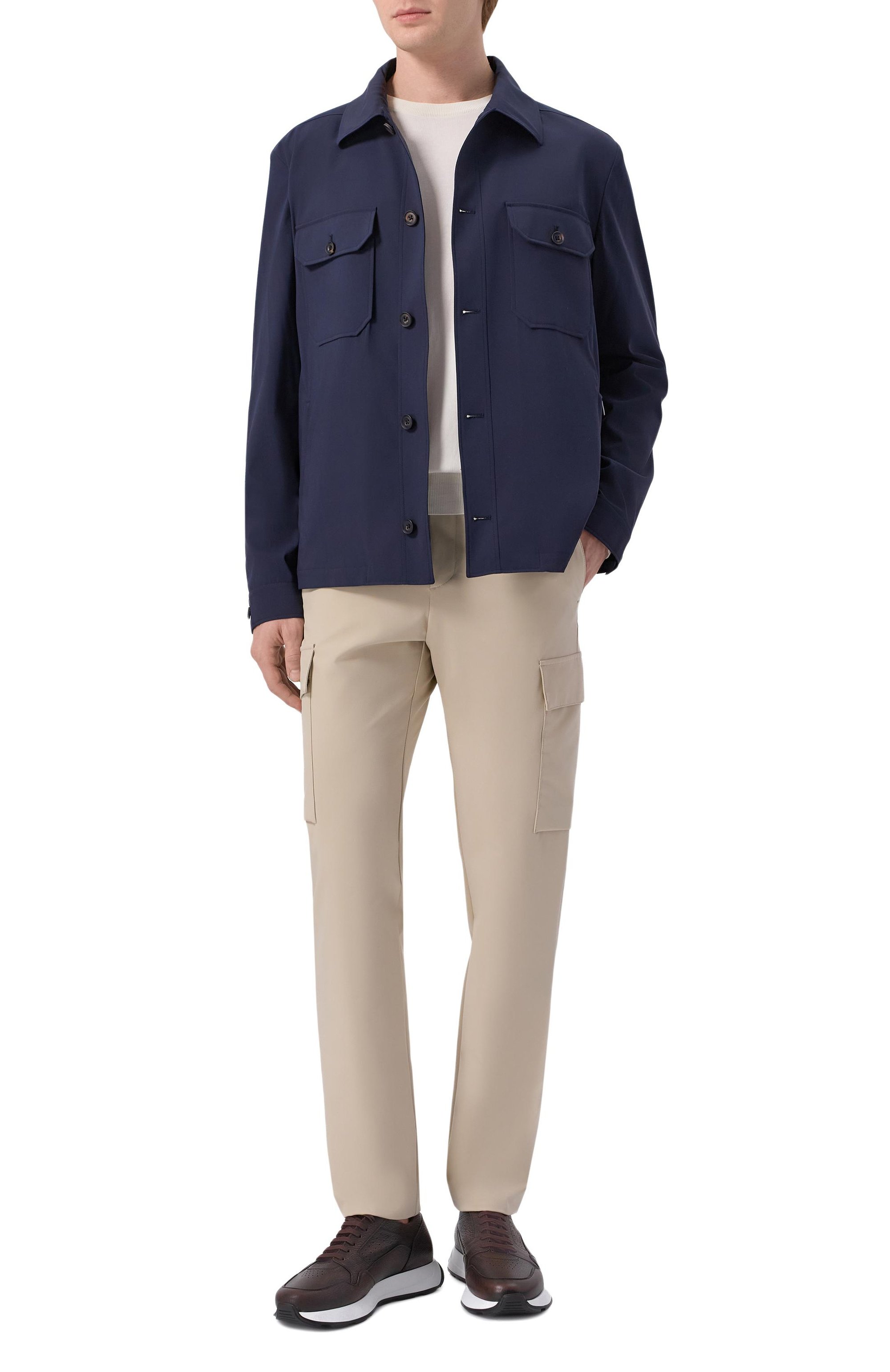 Брюки-карго PAUL&SHARK светло-бежевого цвета по цене 41400 руб., арт. 25414075, фото 2 Брюки-карго PAUL&SHARK, арт. 25414075, фото 2