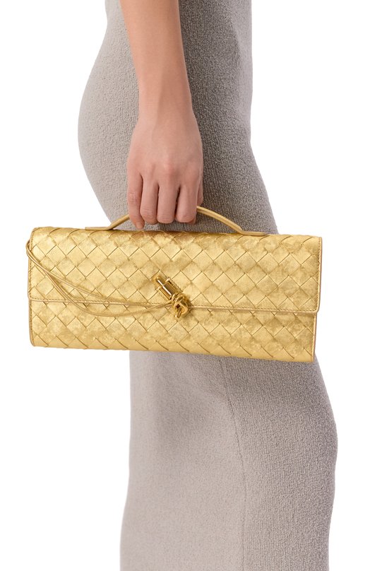 Клатч Andiamo Bottega Veneta 741511/V5XF1 Золотой  741511/V5XF1 Фото 2