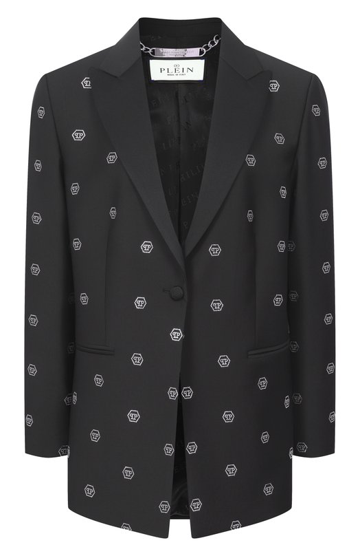Жакет с отделкой стразами Philipp Plein SAFC WRF0779 PTE022N Чёрный SAFC WRF0779 PTE022N
