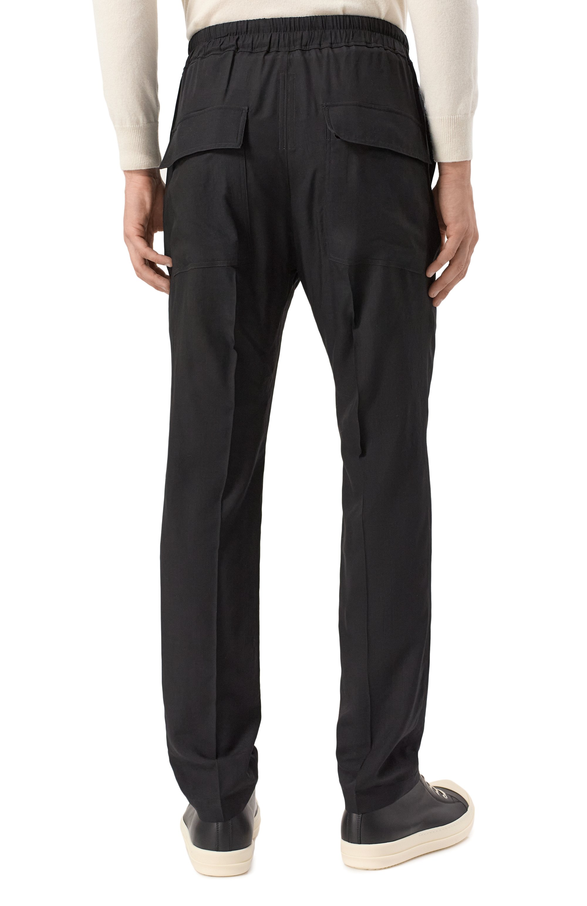 Шерстяные брюки RICK OWENS, арт. RU01E5390/WG, фото 4