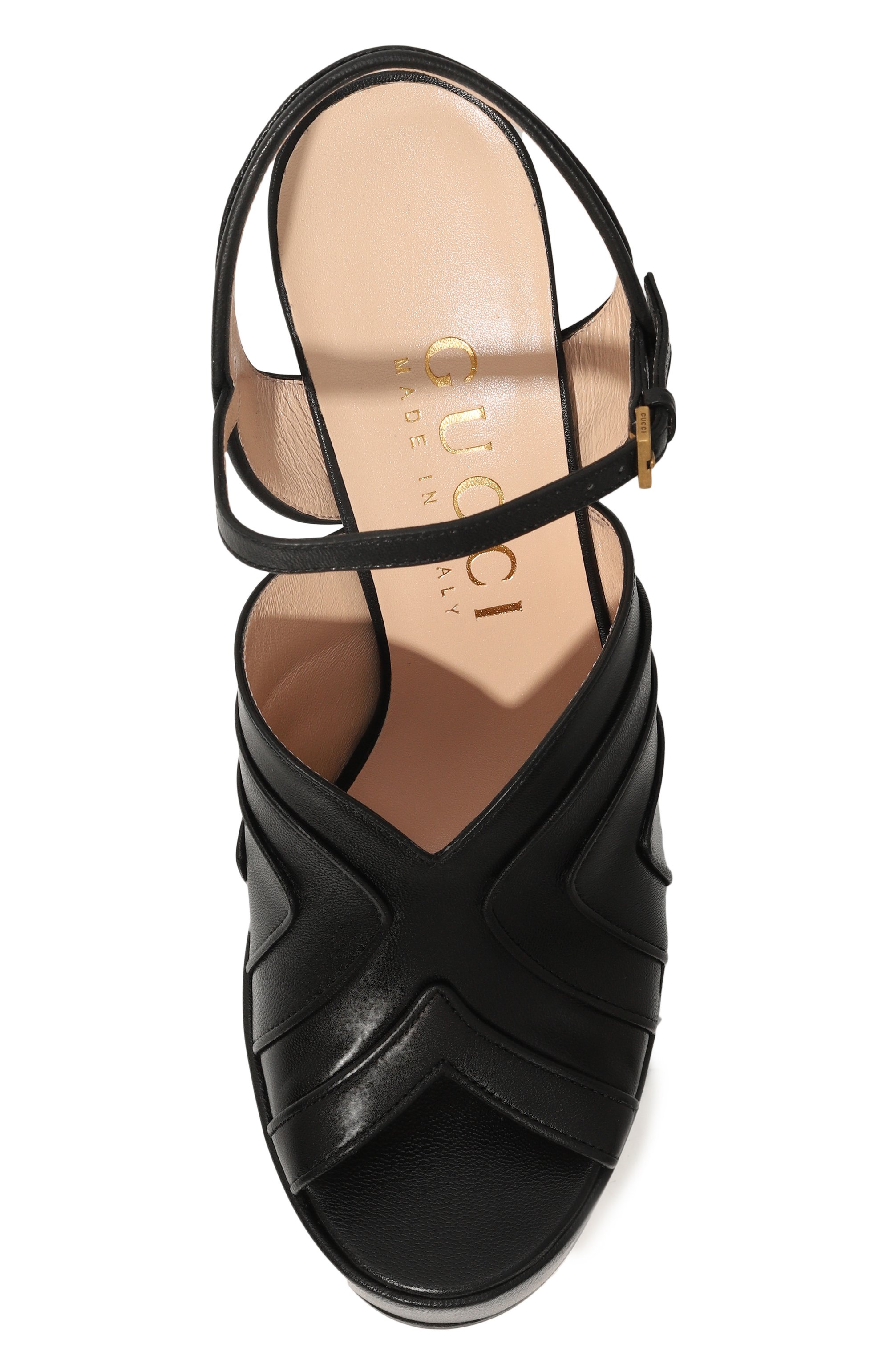 Кожаные босоножки GUCCI, арт. 699424/C9D00, фото 6