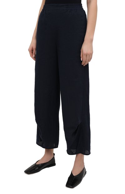 Льняные брюки GIORGIO ARMANI темно-синего цвета по цене 94950 руб., арт. 1SHPP0HA/T022F, фото 3 Льняные брюки GIORGIO ARMANI, арт. 1SHPP0HA/T022F, фото 3