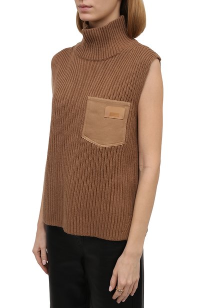 Жилет из кашемира и хлопка BURBERRY, арт. 8045226, фото 3