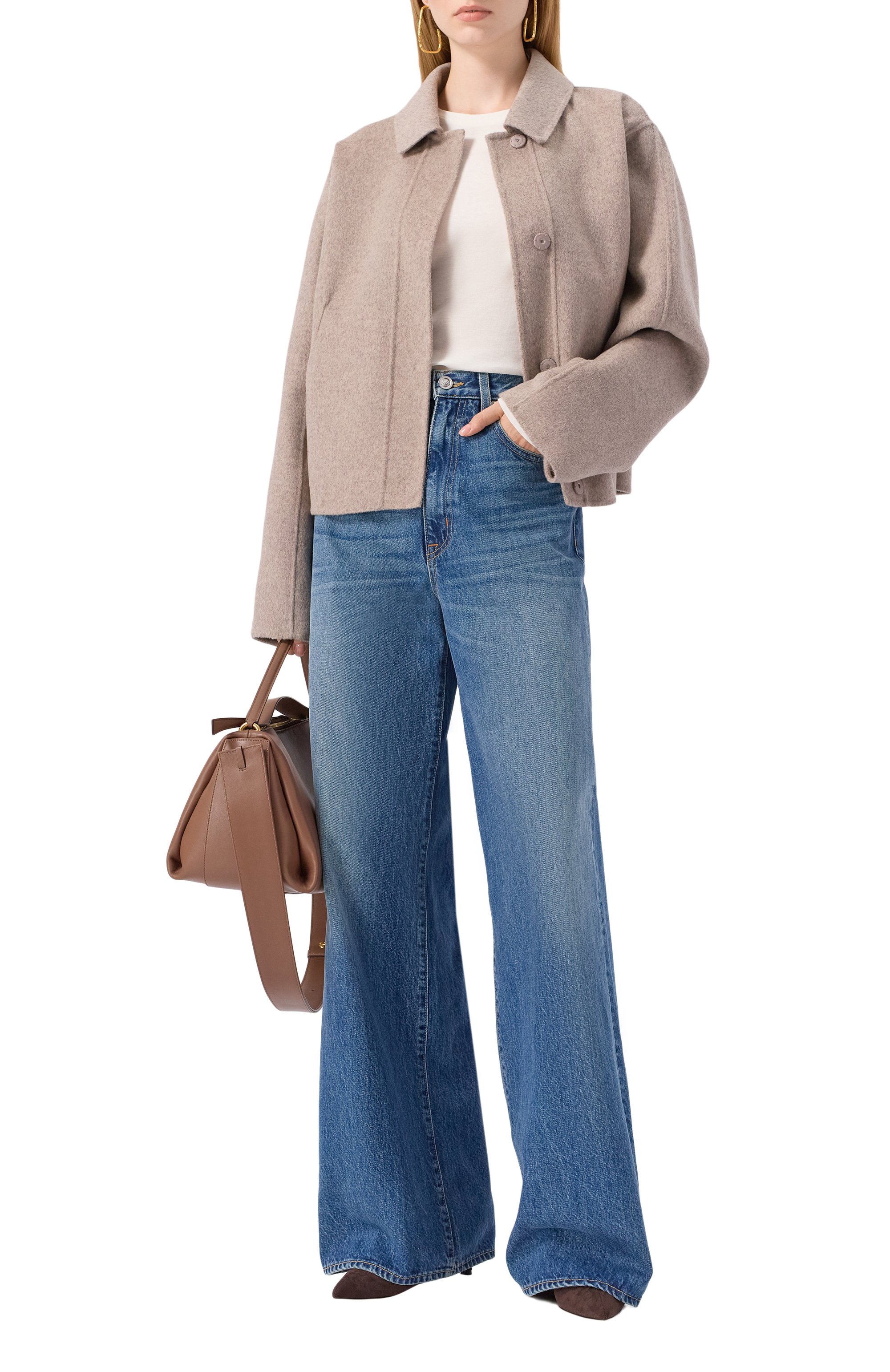 Шерстяное полупальто BOSS, арт. 50543170, фото 2