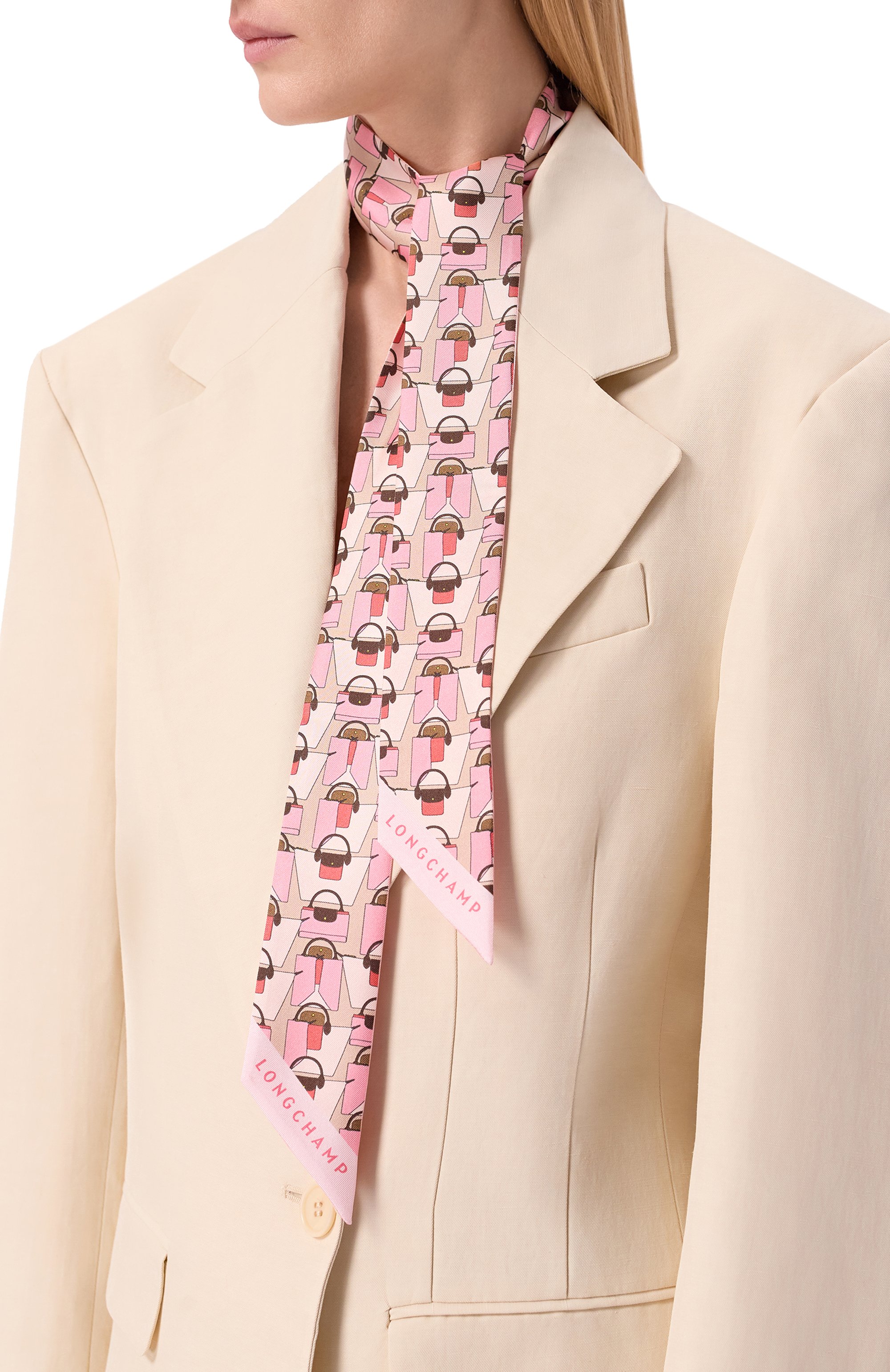 Шелковый шарф-твилли LONGCHAMP, арт. 51010GS0/GS0, фото 2