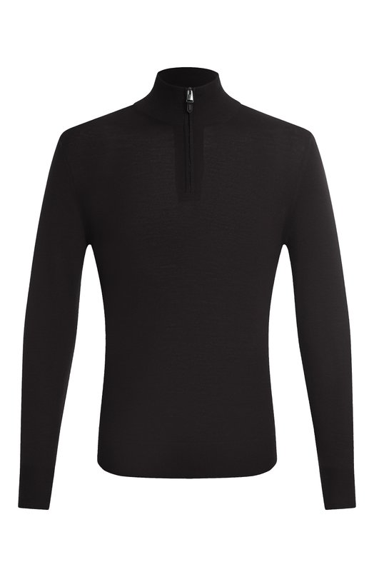 Шерстяной джемпер Canali C0015/MK01149 Чёрный C0015/MK01149