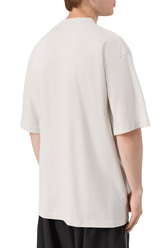 Хлопковая футболка Balenciaga 764235/TSVU4 Белый  764235/TSVU4 Фото 4