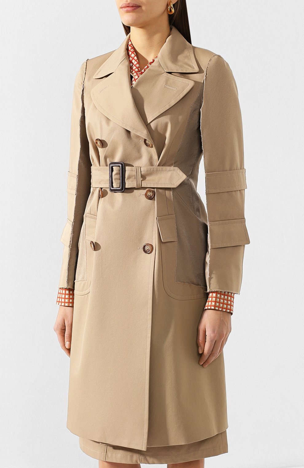 Хлопковый тренч MAISON MARGIELA, арт. S51AH0140/S52585, фото 3