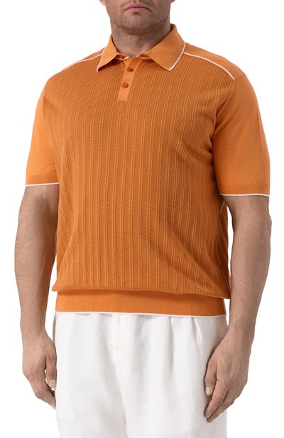 Поло из хлопка и шелка STEFANO RICCI, арт. K212031P13/F25296, фото 3