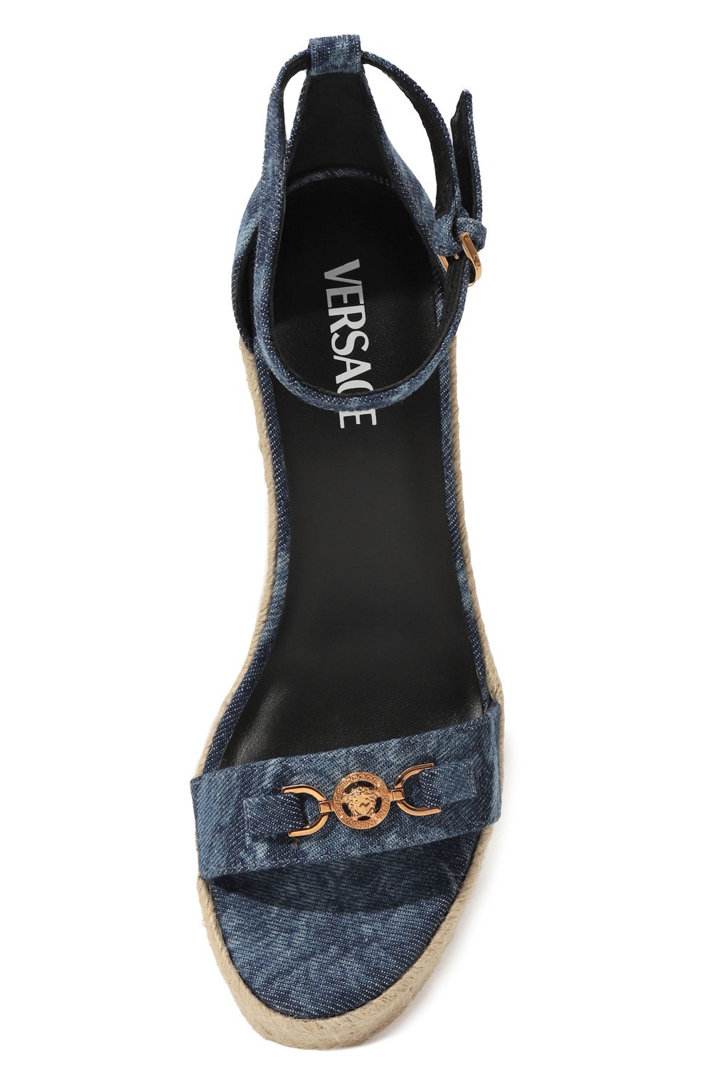 Текстильные босоножки barocco VERSACE, арт. 1014100/1A10019, фото 6