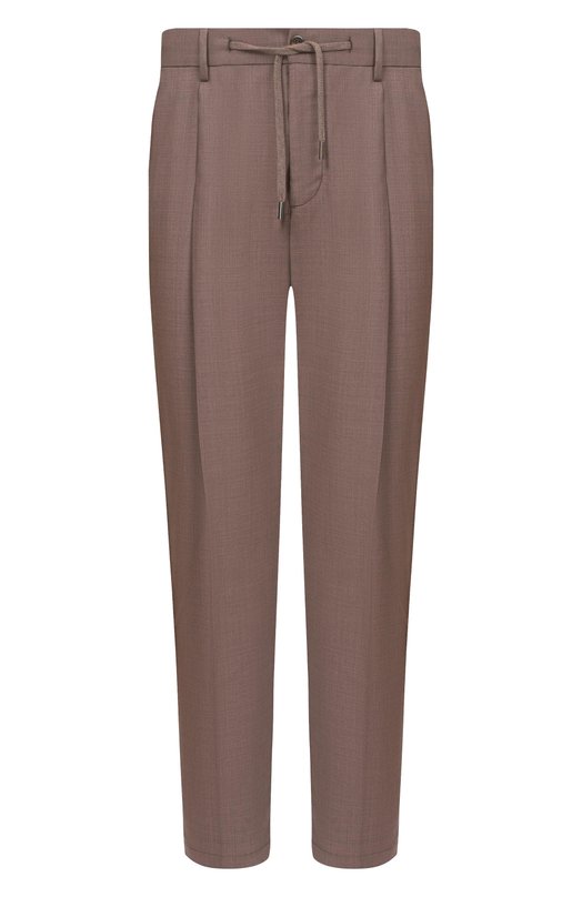 Шерстяные брюки Capobianco 20M808.UN00._001 Коричневый 20M808.UN00._001