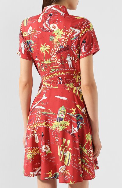 Платье с поясом POLO RALPH LAUREN красного цвета по цене 23950 руб., арт. 211753214, фото 4 Платье с поясом POLO RALPH LAUREN, арт. 211753214, фото 4