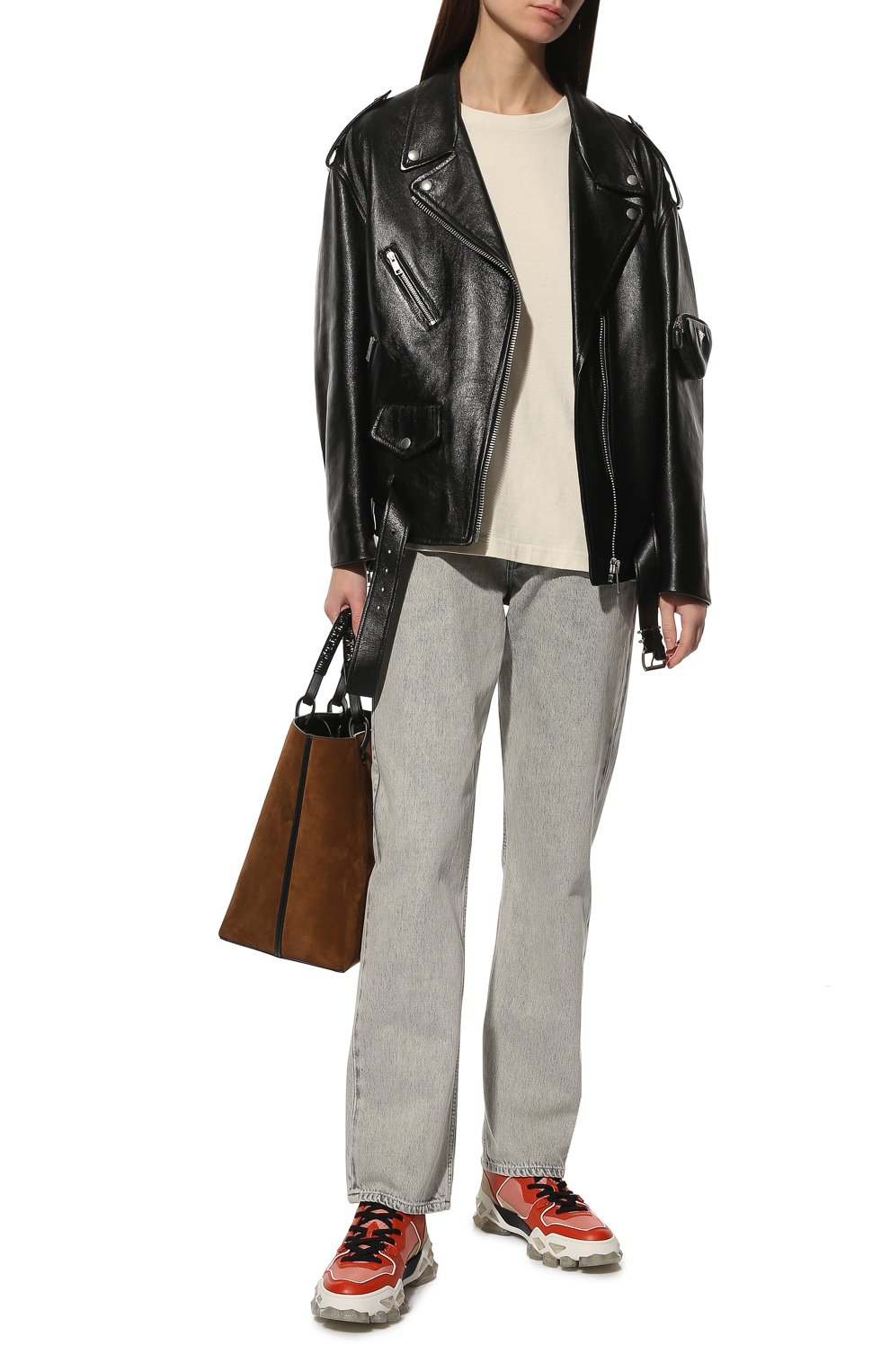 Комбинированные кроссовки diamond x trainer JIMMY CHOO, арт. DIAMOND X TRAINER/F QZA, фото 2