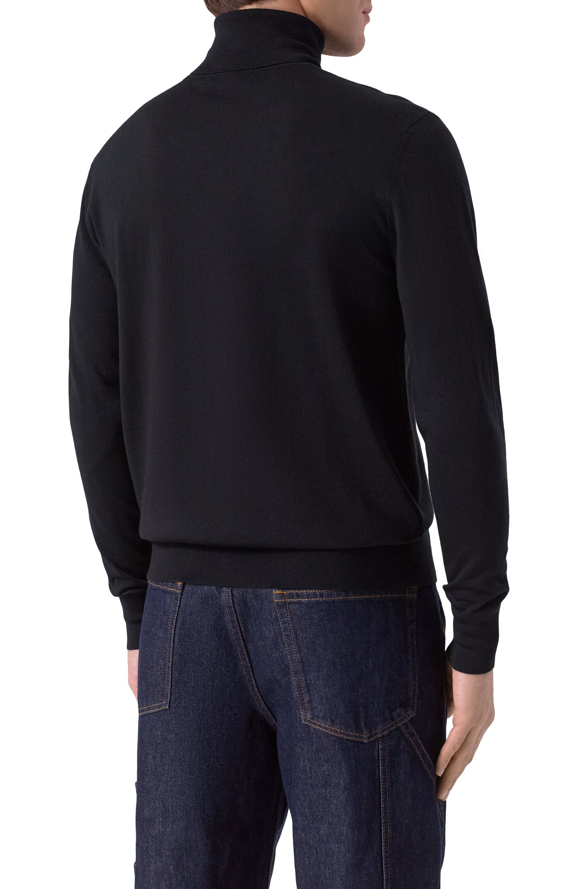 Шерстяная водолазка DRIES VAN NOTEN черного цвета по цене 76450 руб., арт. 021200-2700-900, фото 4 Шерстяная водолазка DRIES VAN NOTEN, арт. 021200-2700-900, фото 4