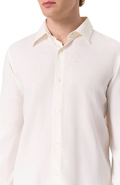 Рубашка изо льна и вискозы HINNOMINATE, арт. HMABM01347, фото 5