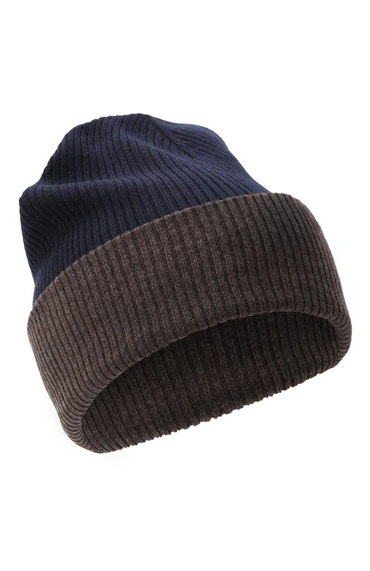 Двусторонняя шапка из кашемира Brunello Cucinelli M2293600 Синий M2293600