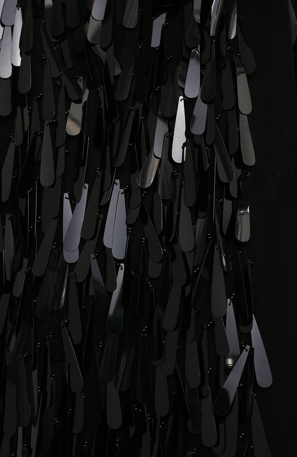 Шерстяное пальто с отделкой пайетками VALENTINO, арт. WB0CI0R43NA, фото 5