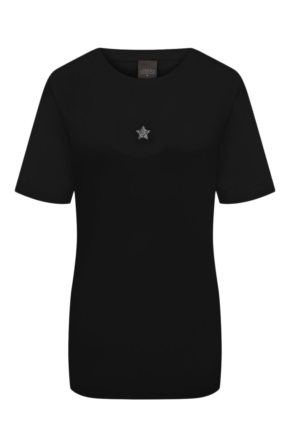 Хлопковая футболка LORENA ANTONIAZZI, арт. A2215TS24A/9999, фото 1