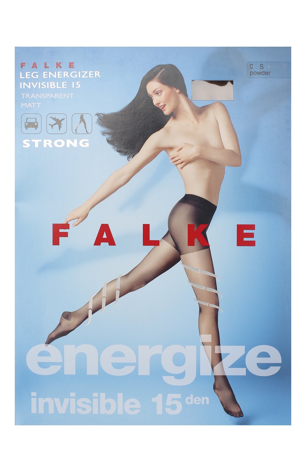 Колготки leg energizer invisible FALKE бежевого цвета по цене 5260 руб., арт. 40580_, фото 1 Колготки leg energizer invisible FALKE, арт. 40580_, фото 1