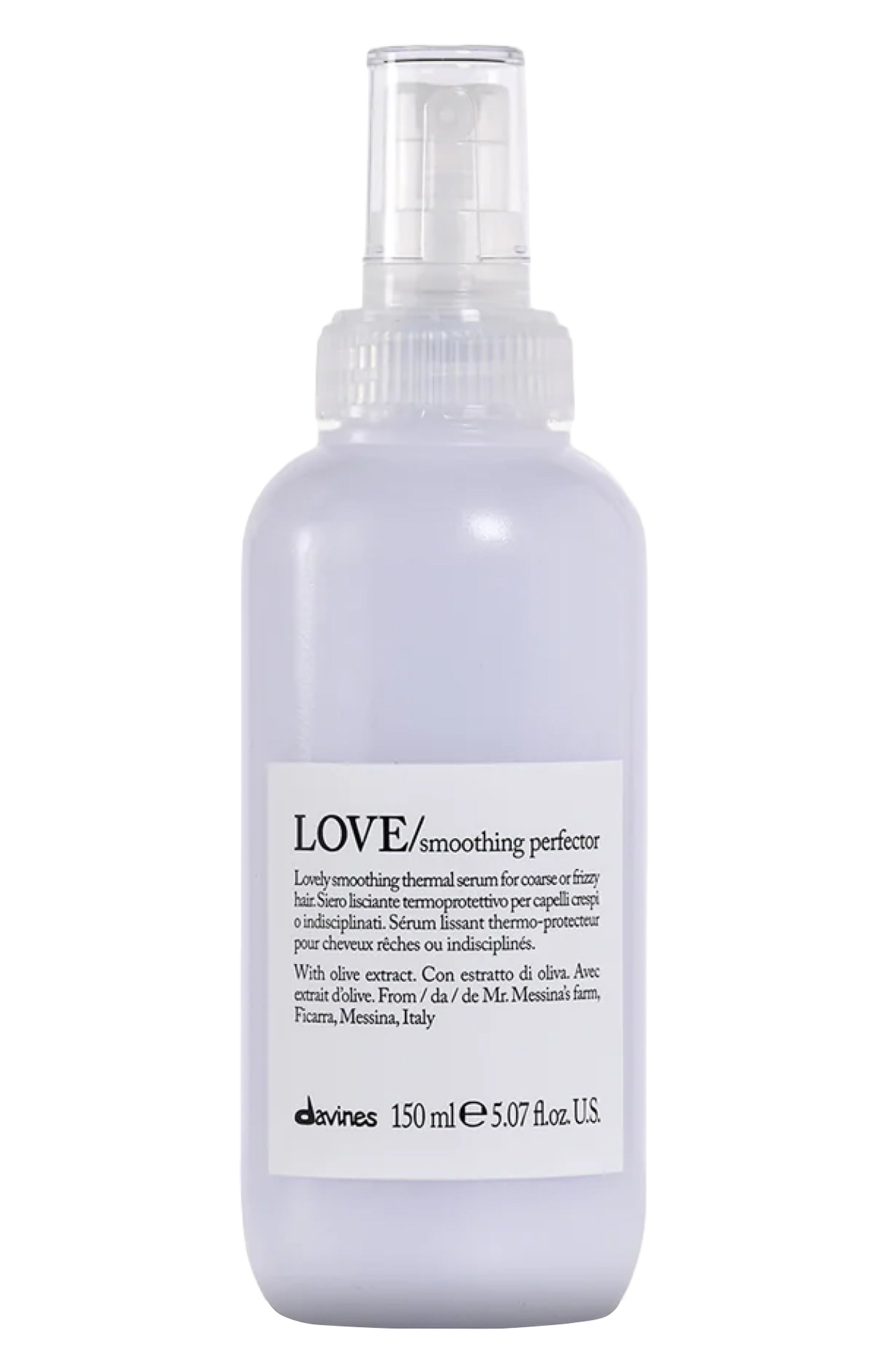 Сыворотка для совершенства волос love smoothing (150ml) DAVINES бесцветного цвета по цене 4830 руб., арт. 75583, фото 1 Сыворотка для совершенства волос love smoothing (150ml) DAVINES, арт. 75583, фото 1