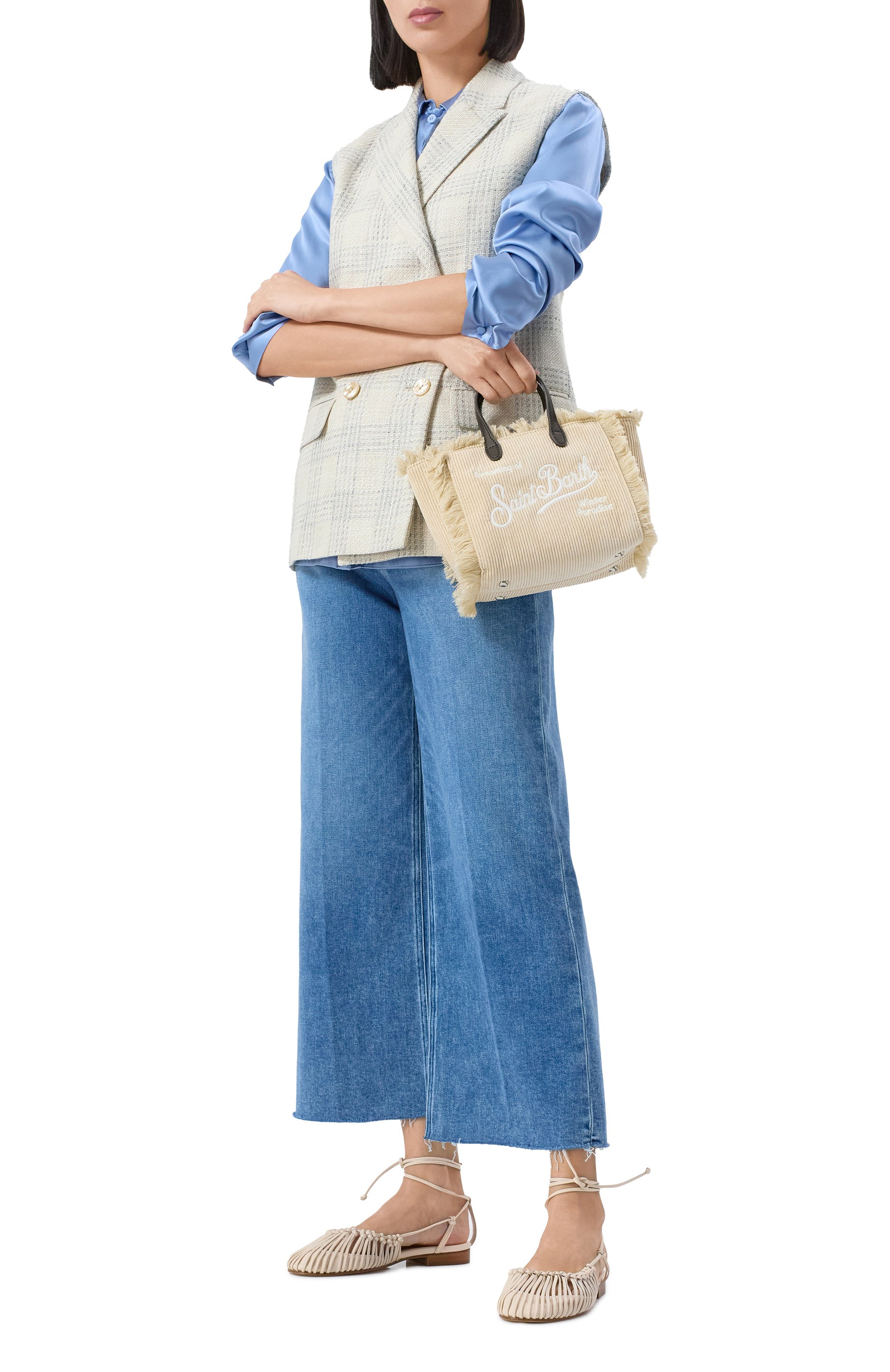 Сумка vanity mini MC2 SAINT BARTH светло-бежевого цвета по цене 15200 руб., арт. VANITY MINI W/01386G, фото 7 Сумка vanity mini MC2 SAINT BARTH, арт. VANITY MINI W/01386G, фото 7