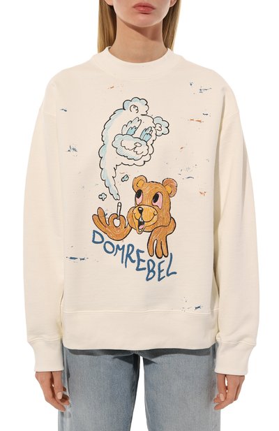Хлопковый свитшот DOMREBEL кремового цвета по цене 31150 руб., арт. PUFF/SWEATSHIRT, фото 3 Хлопковый свитшот DOMREBEL, арт. PUFF/SWEATSHIRT, фото 3