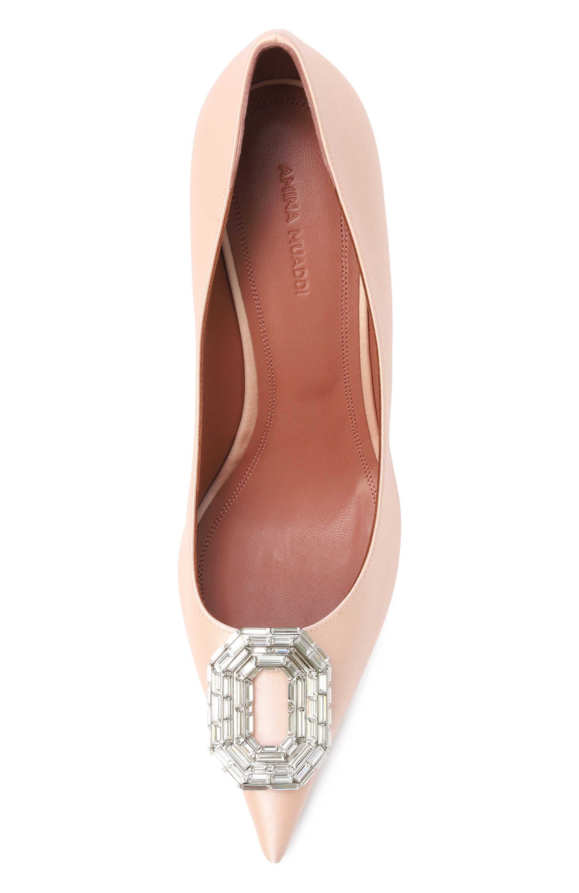 Текстильные туфли camelia 90 AMINA MUADDI, арт. CAMELIA PUMP 90/SATIN, фото 6