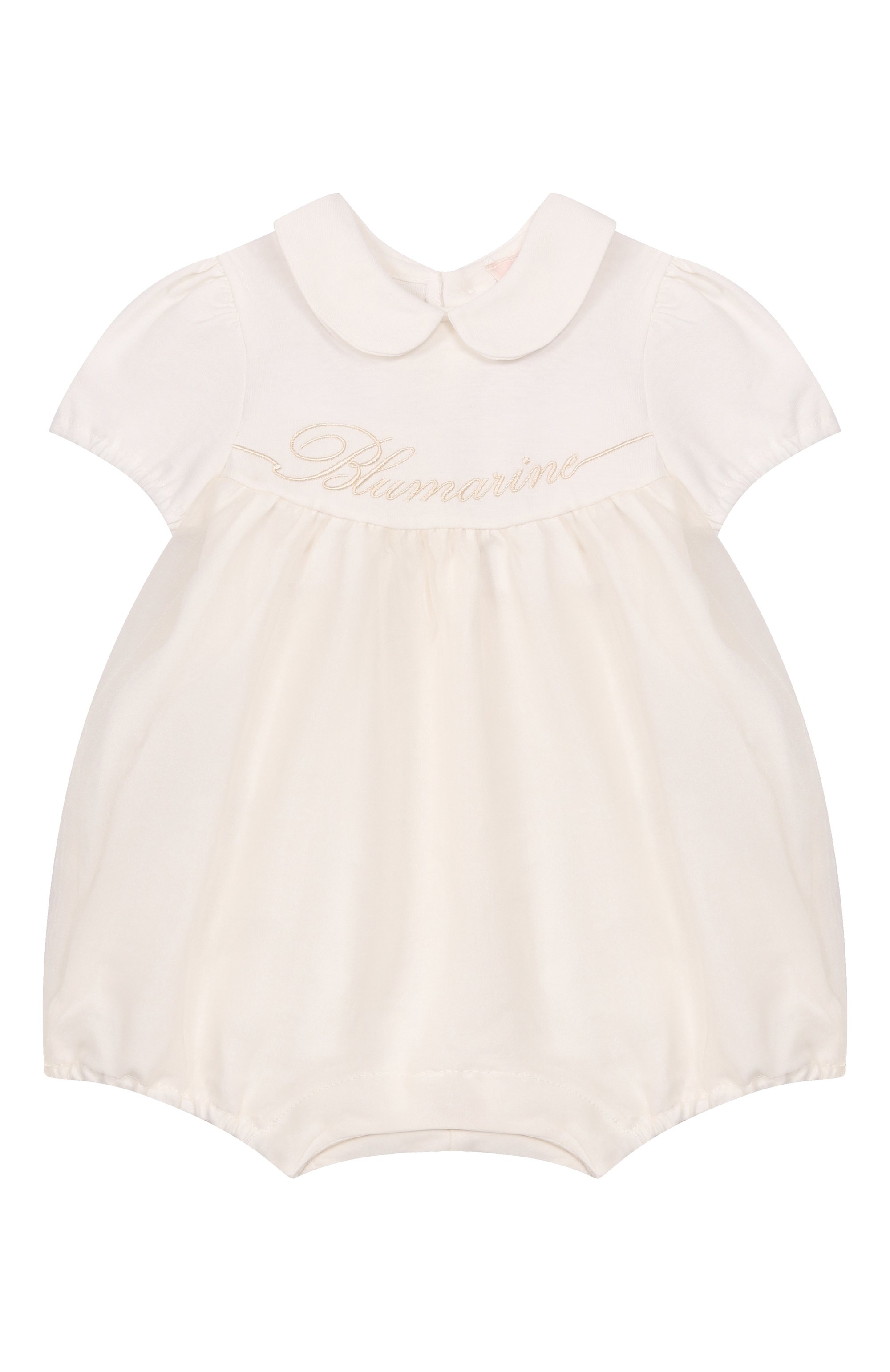 Хлопковый песочник BLUMARINE кремового цвета по цене 18150 руб., арт. BNPG0070/JF031, фото 1 Хлопковый песочник BLUMARINE, арт. BNPG0070/JF031, фото 1