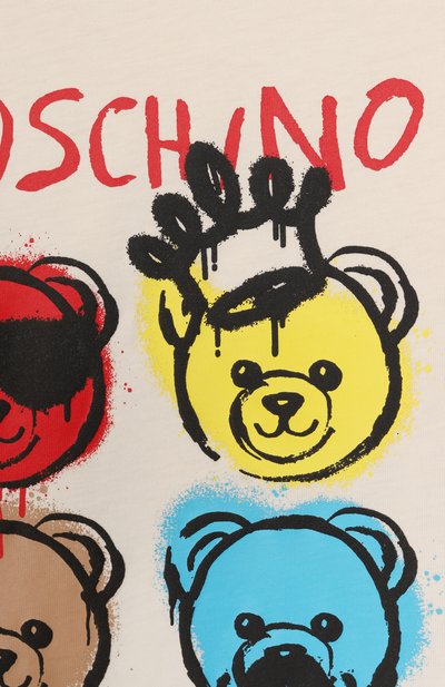 Хлопковая футболка MOSCHINO, арт. HSM058/LAA20/4-8, фото 3