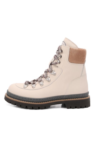 Ботинки BRUNELLO CUCINELLI кремового цвета по цене 62700 руб., арт. BFYVQZH125, фото 2 Ботинки BRUNELLO CUCINELLI, арт. BFYVQZH125, фото 2