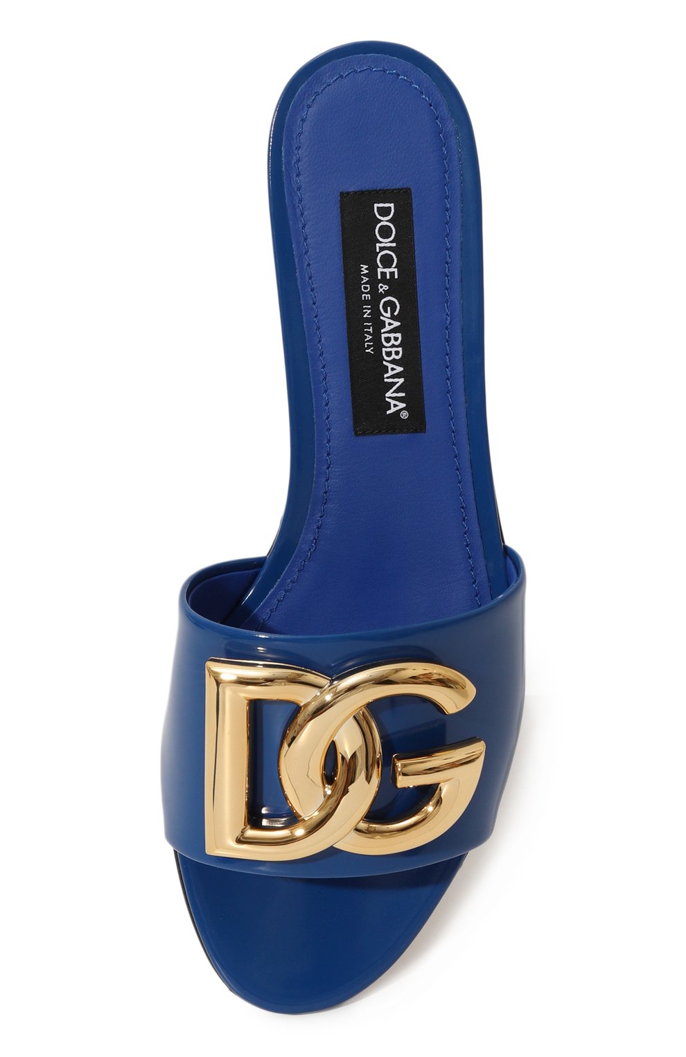 Кожаные шлепанцы bianca DOLCE & GABBANA, арт. CQ0455/A1037, фото 6