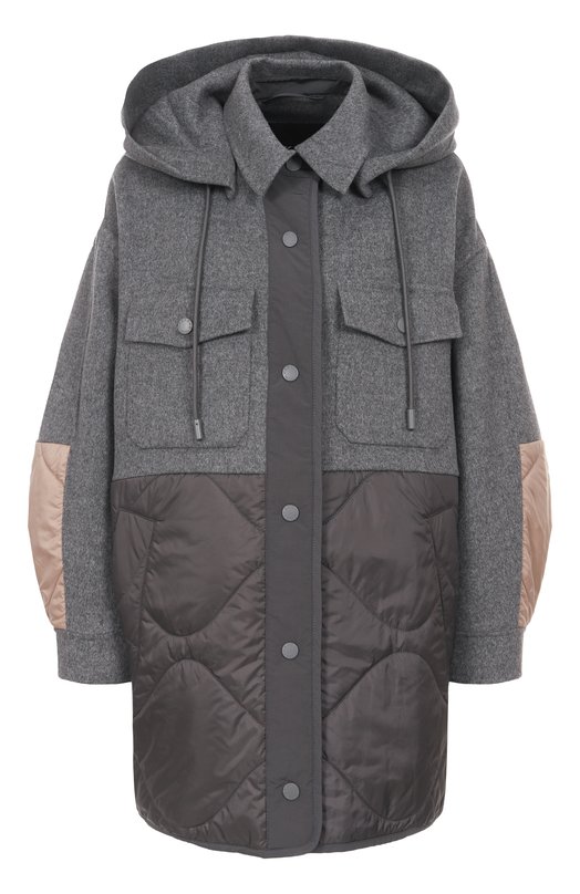 Шерстяная куртка Weekend Max Mara 0SS0LA Серый 0SS0LA