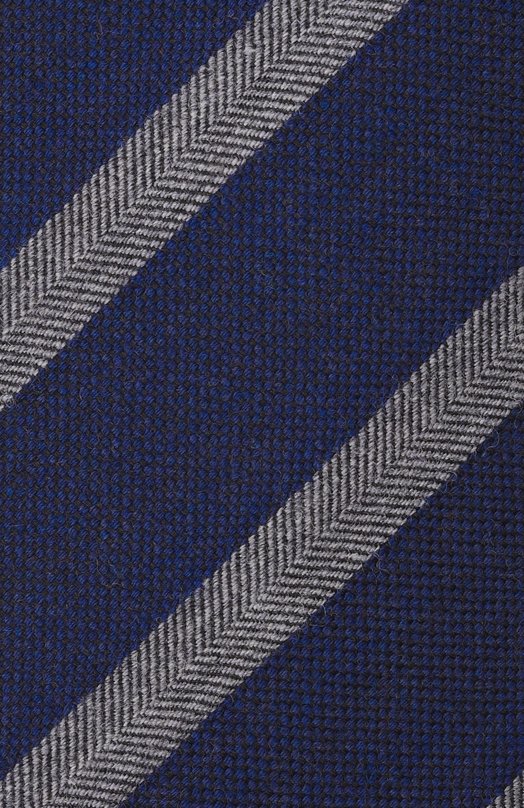 Галстук из шерсти и шелка Corneliani 26U302-2620325 Синий  26U302-2620325 Фото 4