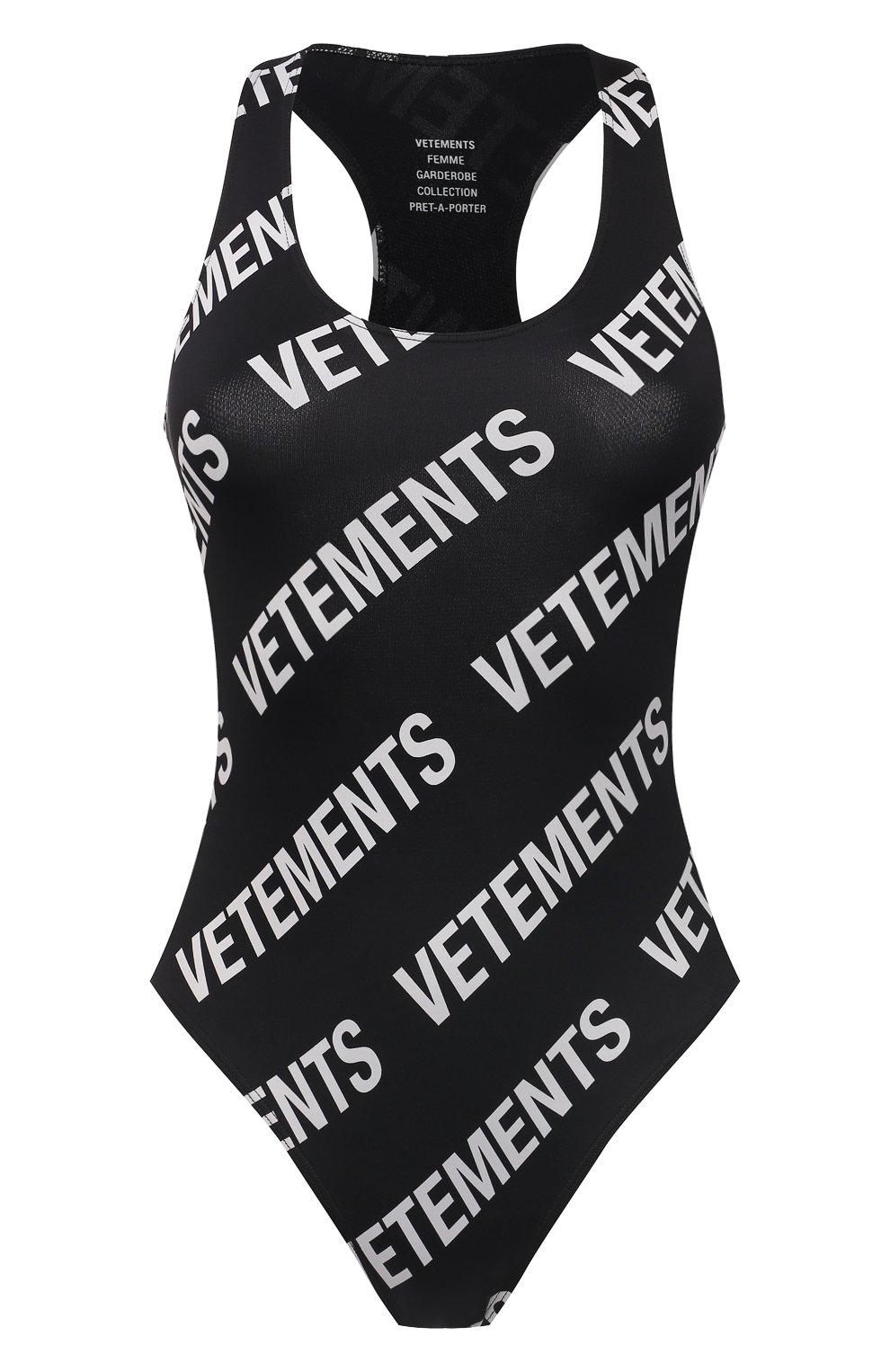 Слитный купальник VETEMENTS, арт. WE51TR180W 2605/BLACK/WHITE, фото 1