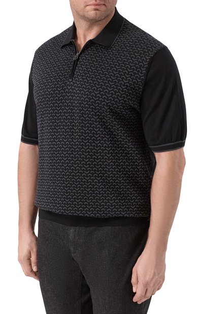 Поло из хлопка и шелка STEFANO RICCI, арт. K212037P31/F26193, фото 3