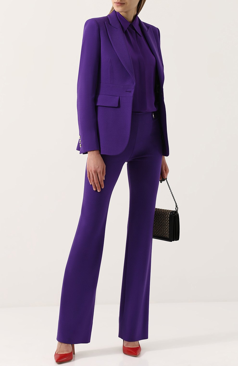 Однотонные расклешенные брюки EMILIO PUCCI, арт. 81RT15/81603, фото 2