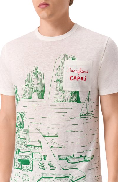 Льняная футболка MC2 SAINT BARTH, арт. STBM ECSTASEA/02842H, фото 5