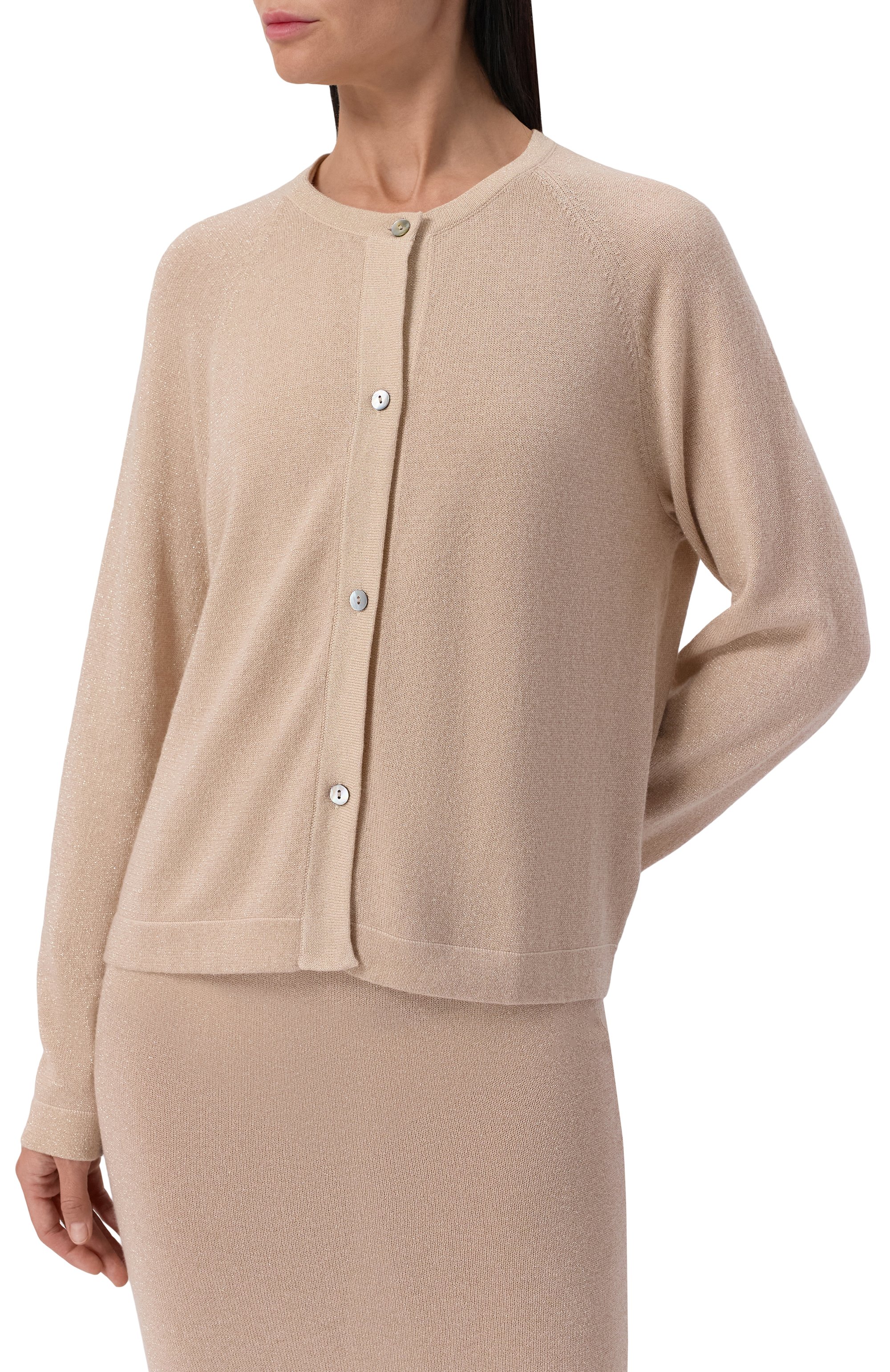 Кардиган из хлопка и кашемира FTC бежевого цвета по цене 34300 руб., арт. 00984-0320, фото 3 Кардиган из хлопка и кашемира FTC, арт. 00984-0320, фото 3