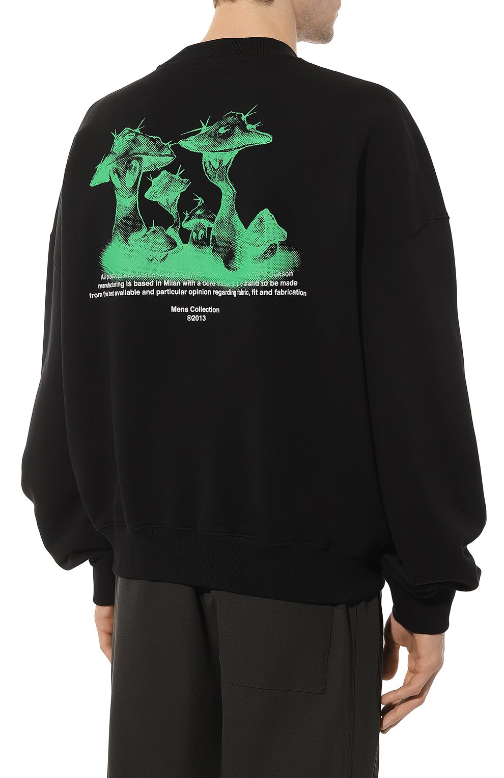 Хлопковый свитшот OFF-WHITE, арт. OMBA067S23FLE0031070, фото 4