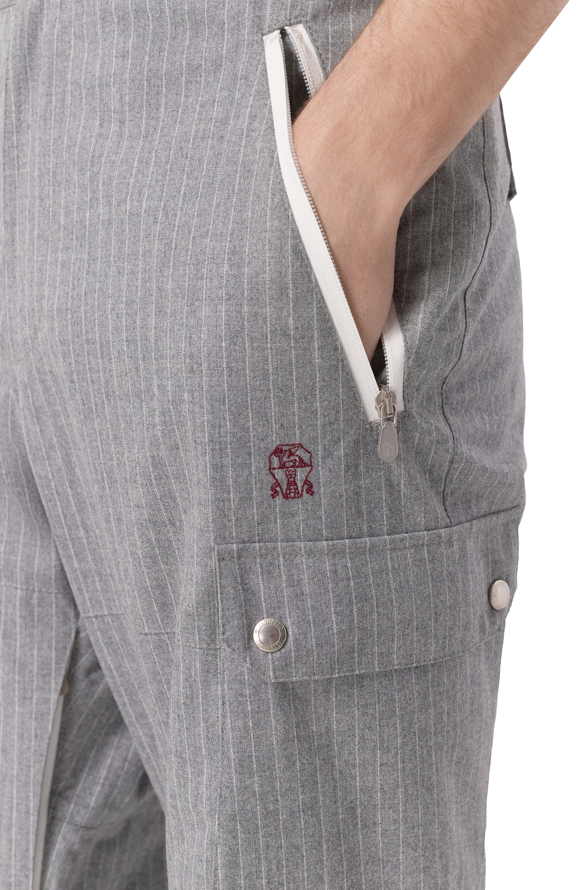 Шерстяные брюки BRUNELLO CUCINELLI, арт. M421MKP05, фото 5