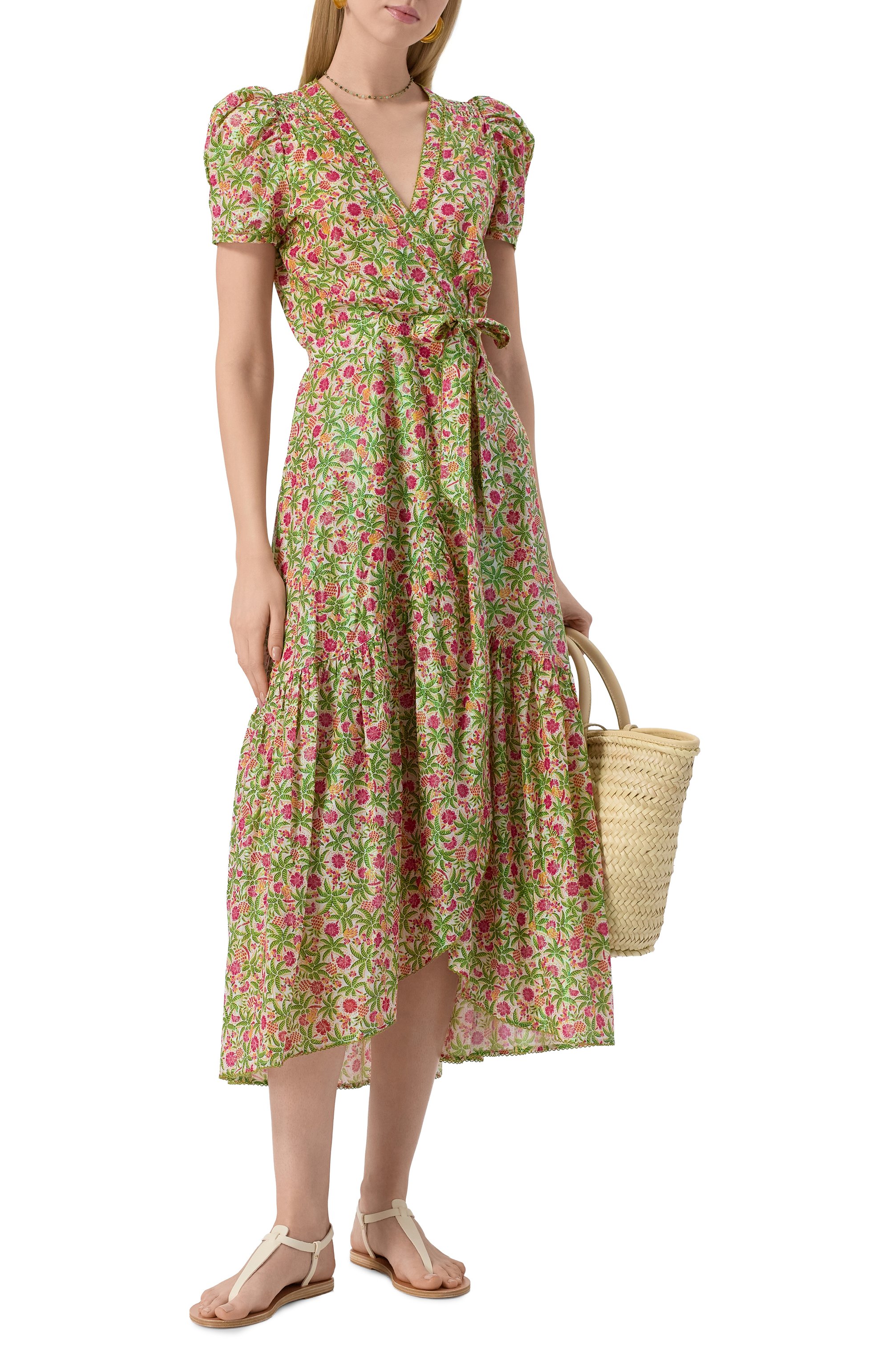 Хлопковое платье POUPETTE ST BARTH, арт. W3AR25LKHNP, фото 2