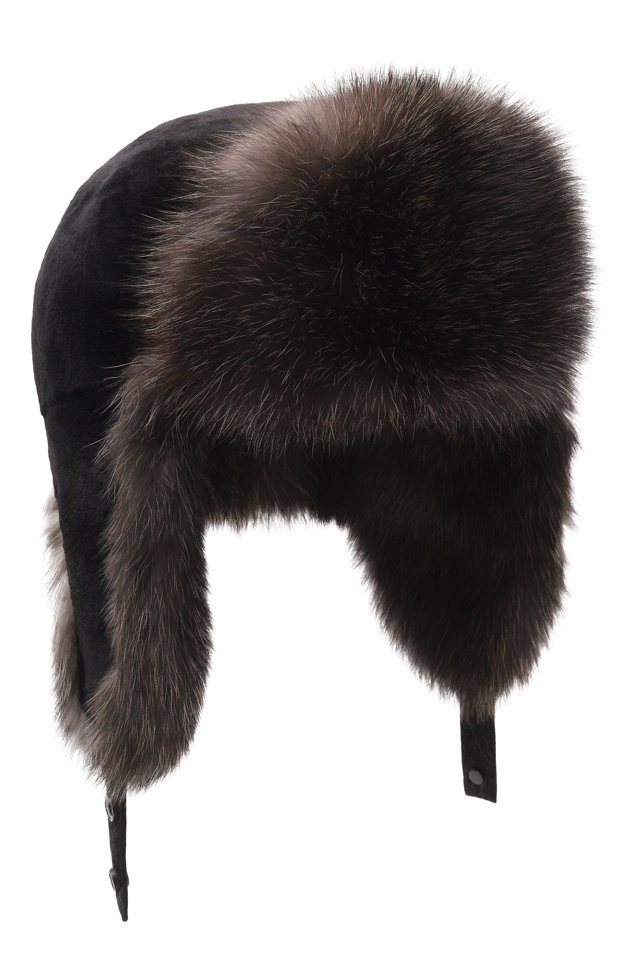 Меховая шапка-ушанка из норки и соболя MVST, арт. MH-03 SABLE FARM SIL 6/7 +MINK, фото 1