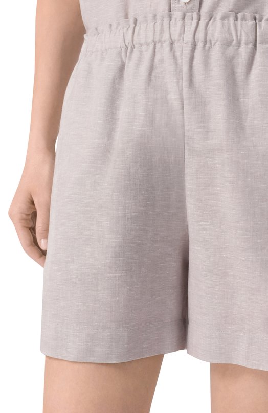Шорты изо льна и хлопка Zimmerli 4697-17103 Серый  4697-17103 Фото 5