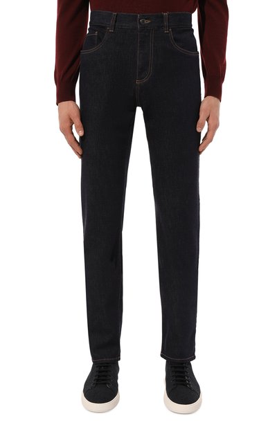 Джинсы CANALI темно-синего цвета по цене 68200 руб., арт. 91719/PD01423, фото 3 Джинсы CANALI, арт. 91719/PD01423, фото 3